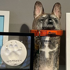 Pet decorations | ceramic hand-painted pet storage box | pet memorial | ceramic hand-painted pet urn | multi-scene pet crafts